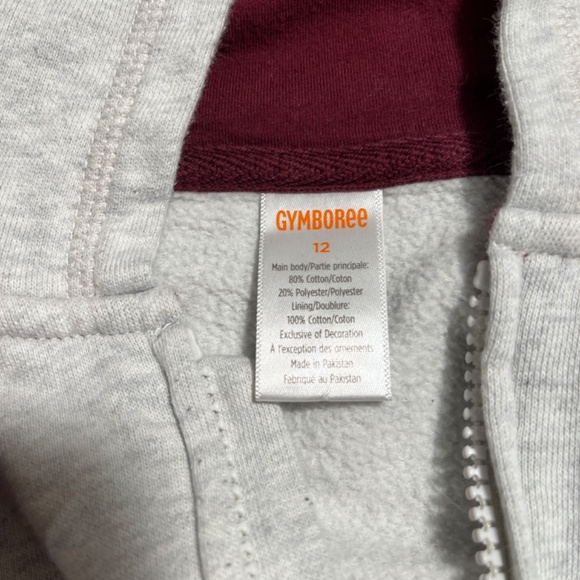 Gymboree Hoodie Jogger Set Dog Puppies Gray Navy Maroon 12 - Picture 2 of 2